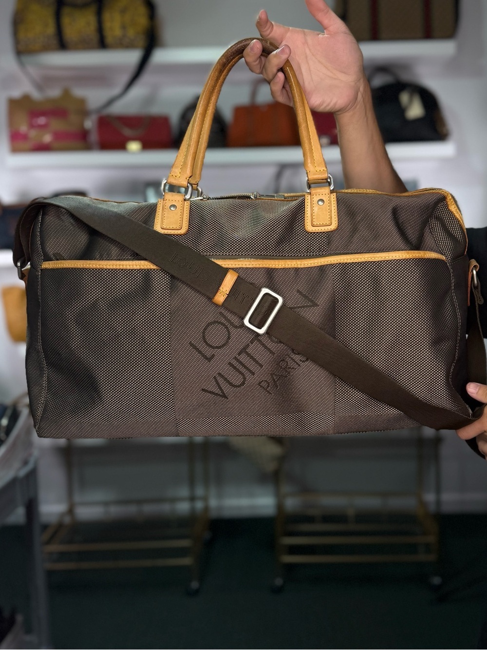 LV Rare Duffle with Strap BY ITSELF